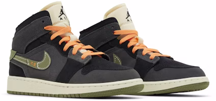 (JR) Air Jordan 1 Mid SE Craft 'Anthracite Light Olive' Pria/Wanita Original FD5847-003 Cheap (JR) Air Jordan 1 Mid SE Craft 'Anthracite Light Olive' Pria/Wanita Original FD5847-003