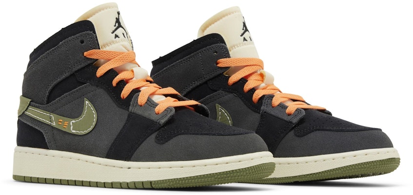 (JR) Air Jordan 1 Mid SE Craft 'Anthracite Light Olive' Lelaki Perempuan FD5847-003 Cheap (JR) Air Jordan 1 Mid SE Craft 'Anthracite Light Olive' Lelaki Perempuan FD5847-003