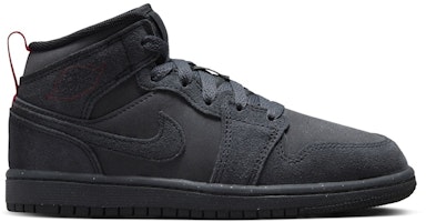 (Youth) Air Jordan 1 Mid SE Craft 'Dark Smoke Red' FQ7754-001 (Youth) Air Jordan 1 Mid SE Craft 'Dark Smoke Red' FQ7754-001