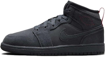(Youth) Air Jordan 1 Mid SE Craft 'Dark Smoke Red' FQ7754-001 (Youth) Air Jordan 1 Mid SE Craft 'Dark Smoke Red' FQ7754-001