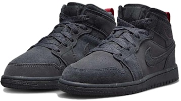 (JR) Air Jordan 1 Mid SE Craft '暗烟红' FQ7754-001 Lookbook (JR) Air Jordan 1 Mid SE Craft '暗烟红' FQ7754-001