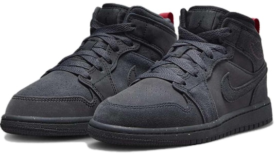 (JR) Air Jordan 1 Mid SE Craft 'Humo Oscuro Rojo'. FQ7754-001 Lookbook (JR) Air Jordan 1 Mid SE Craft 'Humo Oscuro Rojo'. FQ7754-001