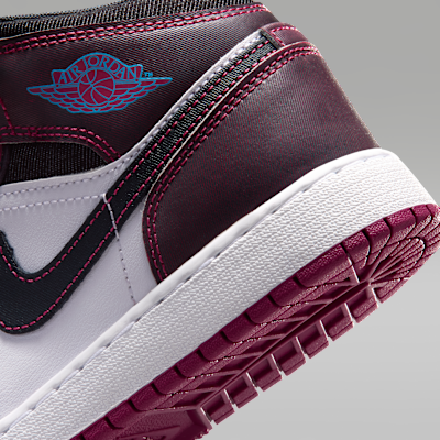 Cheap (JR) Air Jordan 1 Mid SE Sweet Beet/Off Noir/Blanc/Rose Désert IO2066-600