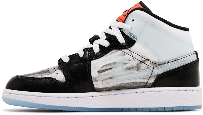(JR) Air Jordan 1 Mid SS 'X-Ray' Lelaki/Wanita Kasut Sneaker HF3210-001 Lookbook (JR) Air Jordan 1 Mid SS 'X-Ray' Lelaki/Wanita Kasut Sneaker HF3210-001