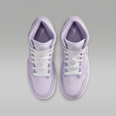 (JR) Air Jordan 1 Mid 紫雾/淡紫/白色 DQ8423-502 Shop (JR) Air Jordan 1 Mid 紫雾/淡紫/白色 DQ8423-502
