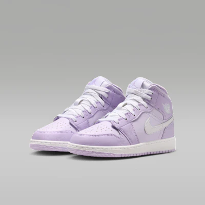 (JR) Air Jordan 1 Mid 紫雾/淡紫/白色 DQ8423-502 Purchase (JR) Air Jordan 1 Mid 紫雾/淡紫/白色 DQ8423-502