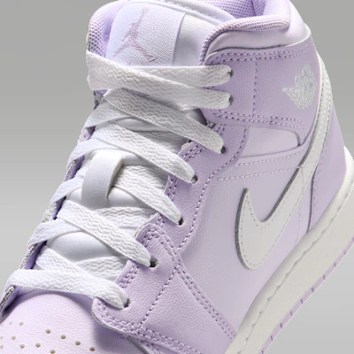(JR) Air Jordan 1 Mid 紫雾/淡紫/白色 DQ8423-502 Sizing (JR) Air Jordan 1 Mid 紫雾/淡紫/白色 DQ8423-502