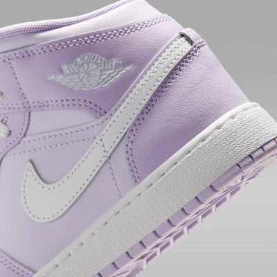 (JR) Air Jordan 1 Mid 紫雾/淡紫/白色 DQ8423-502 Cheap (JR) Air Jordan 1 Mid 紫雾/淡紫/白色 DQ8423-502