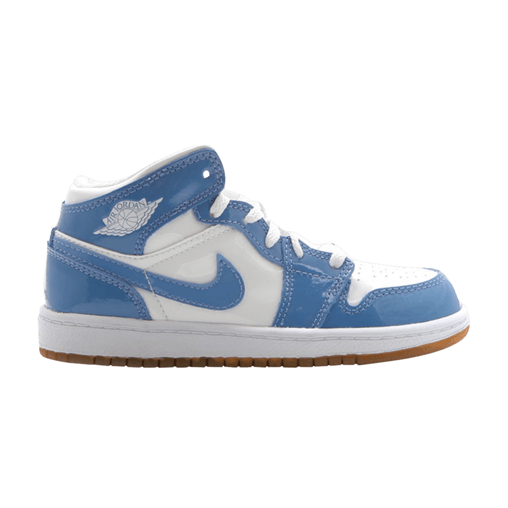 (Youth) Air Jordan 1 Retro 'Carolina Patent Leather' 307384-140