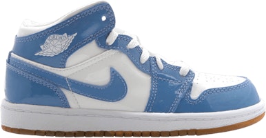 (Youth) Air Jordan 1 Retro 'Carolina Patent Leather' 307384-140 (Youth) Air Jordan 1 Retro 'Carolina Patent Leather' 307384-140