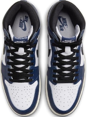 (JR) Air Jordan 1 Retro High OG 'Midnight Navy' Azul Medianoche FD1437-401 Lookbook (JR) Air Jordan 1 Retro High OG 'Midnight Navy' Azul Medianoche FD1437-401