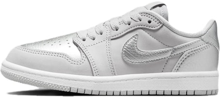 (Youth) Air Jordan 1 Retro Low OG 'Metallic Silver' FQ5436-002 (Youth) Air Jordan 1 Retro Low OG 'Metallic Silver' FQ5436-002