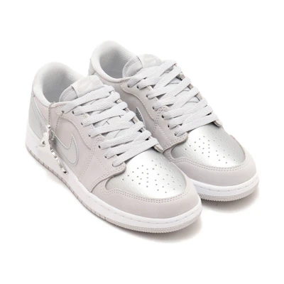 (Youth) Jordan 1 Retro Low 'Metallic Silver'