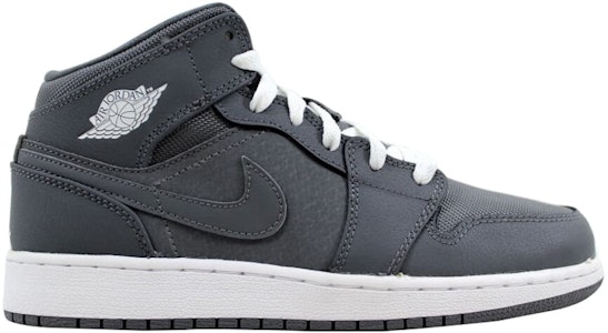 (JR) Air Jordan 1 复刻中帮 '酷灰' 554725-022 Buy (JR) Air Jordan 1 复刻中帮 '酷灰' 554725-022