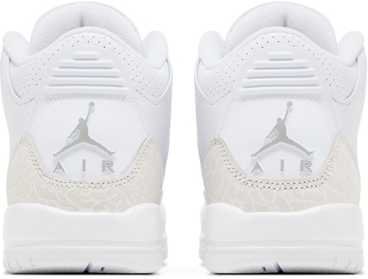 (JR) Air Jordan 3 復刻 2025 '純白金錢' DM0967-111 Details for (JR) Air Jordan 3 復刻 2025 '純白金錢' DM0967-111