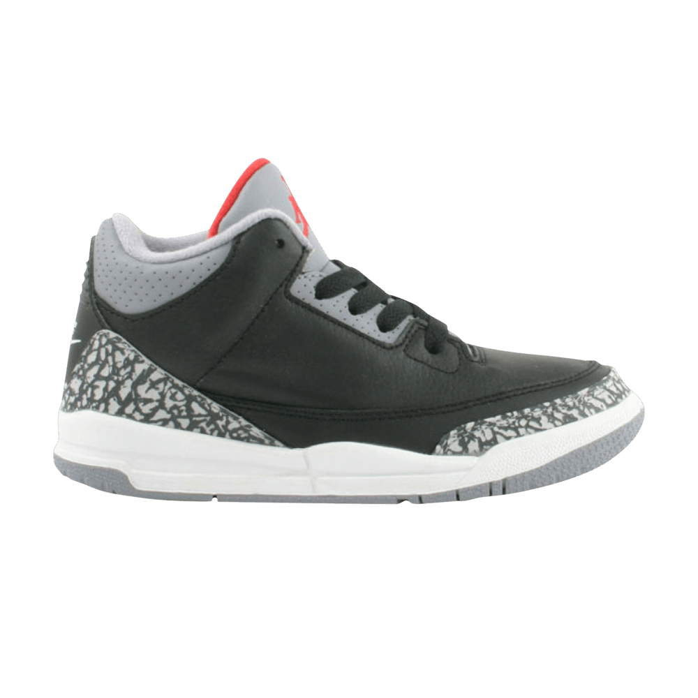 Buy (JR) Air Jordan 3 Retro 'Hitam' 135704-001
