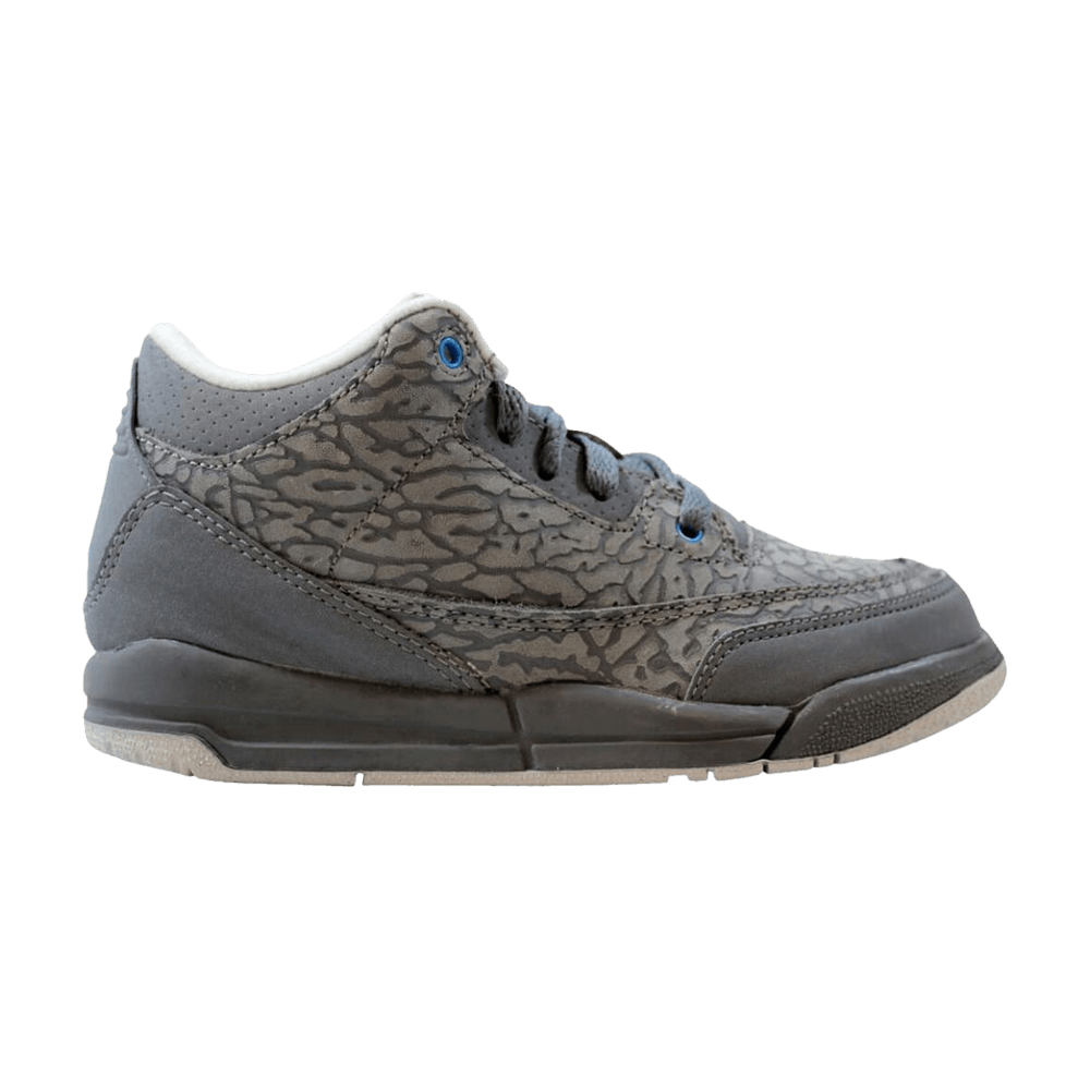 Buy (JR) Air Jordan 3 Retro 'Cool Grey Blue Glow' Azul Brillante 441141-015