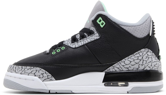(Youth) Air Jordan 3 Retro 'Green Glow' DM0967-031 Lookbook (Youth) Air Jordan 3 Retro 'Green Glow' DM0967-031