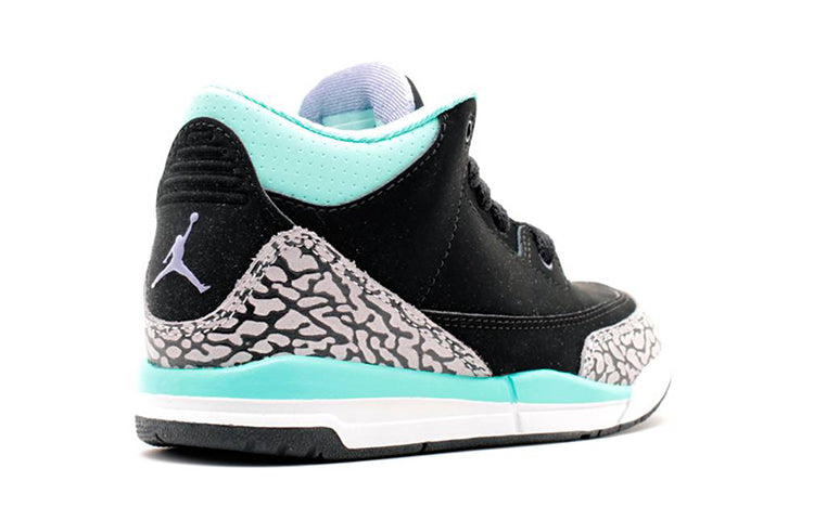 Shop (JR) Air Jordan 3 复刻 GP '黑紫绿松石' 441141-045