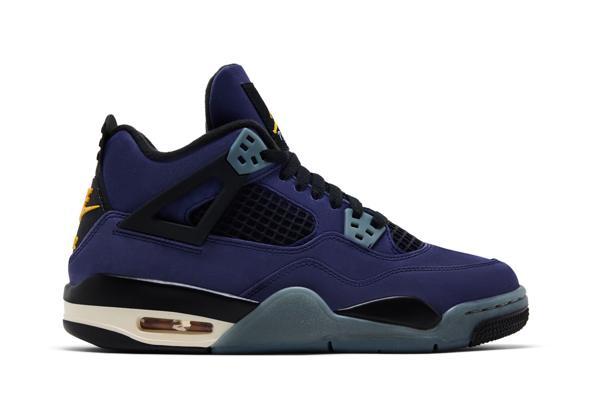 Buy (JR) Air Jordan 4 Retro ''Lakers'' Ungu Kuning IB4171-500