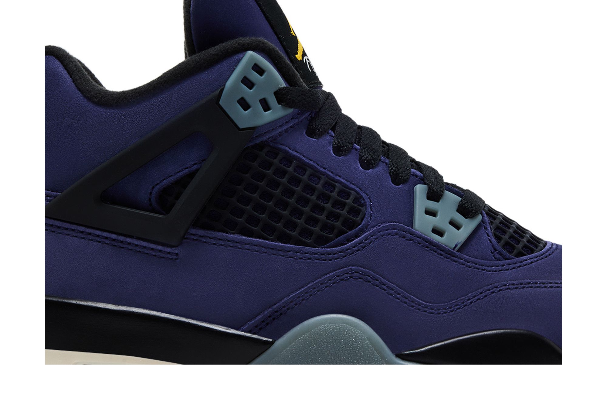 Order (JR) Air Jordan 4 Retro ''Lakers'' Ungu Kuning IB4171-500