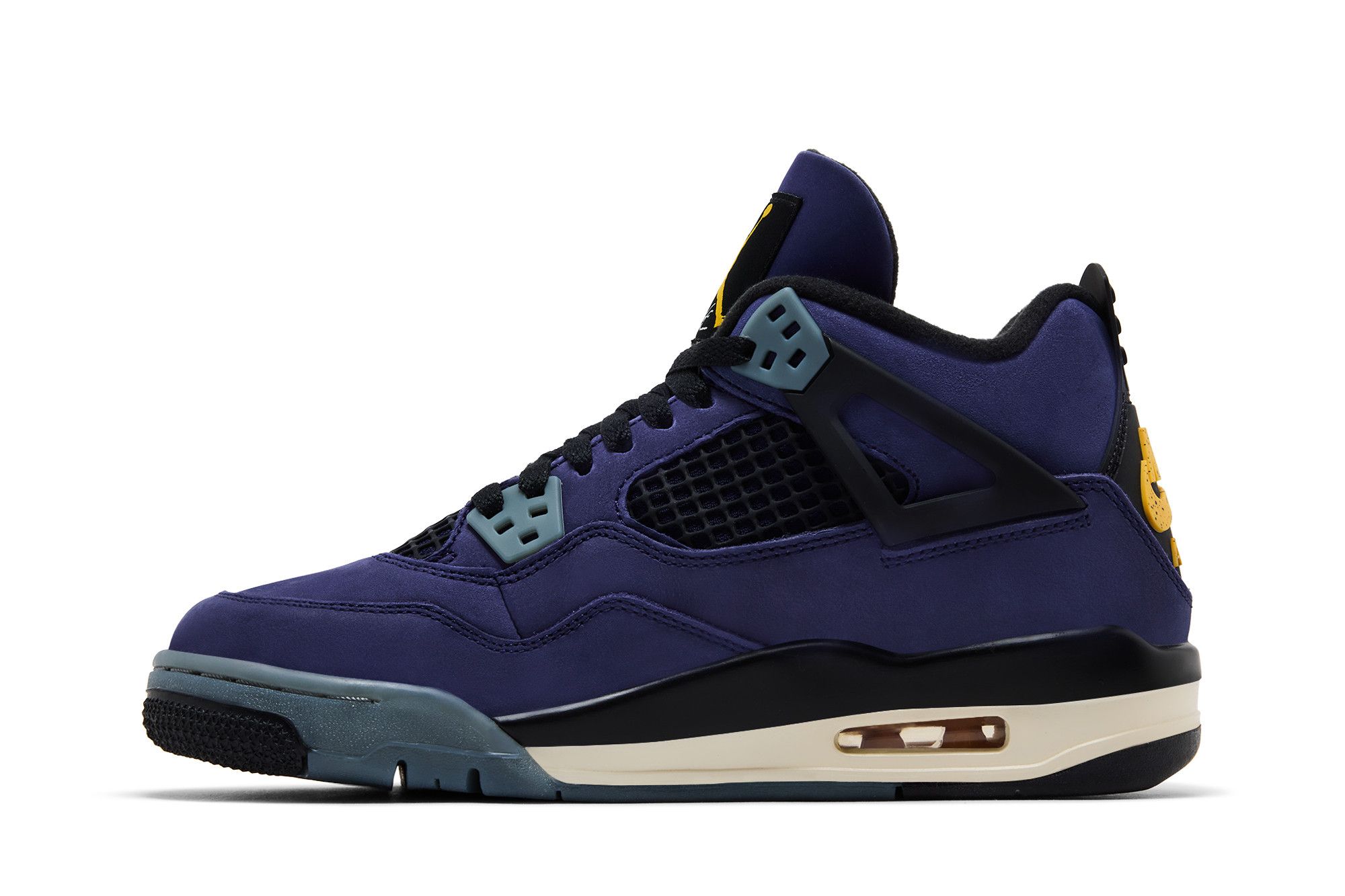 Lookbook (JR) Air Jordan 4 Retro ''Lakers'' Ungu Kuning IB4171-500