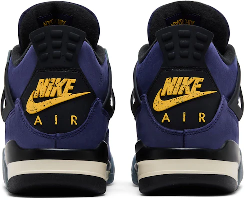 (JR) Air Jordan 4 Retro ''Lakers'' Ungu Kuning IB4171-500 Details for (JR) Air Jordan 4 Retro ''Lakers'' Ungu Kuning IB4171-500