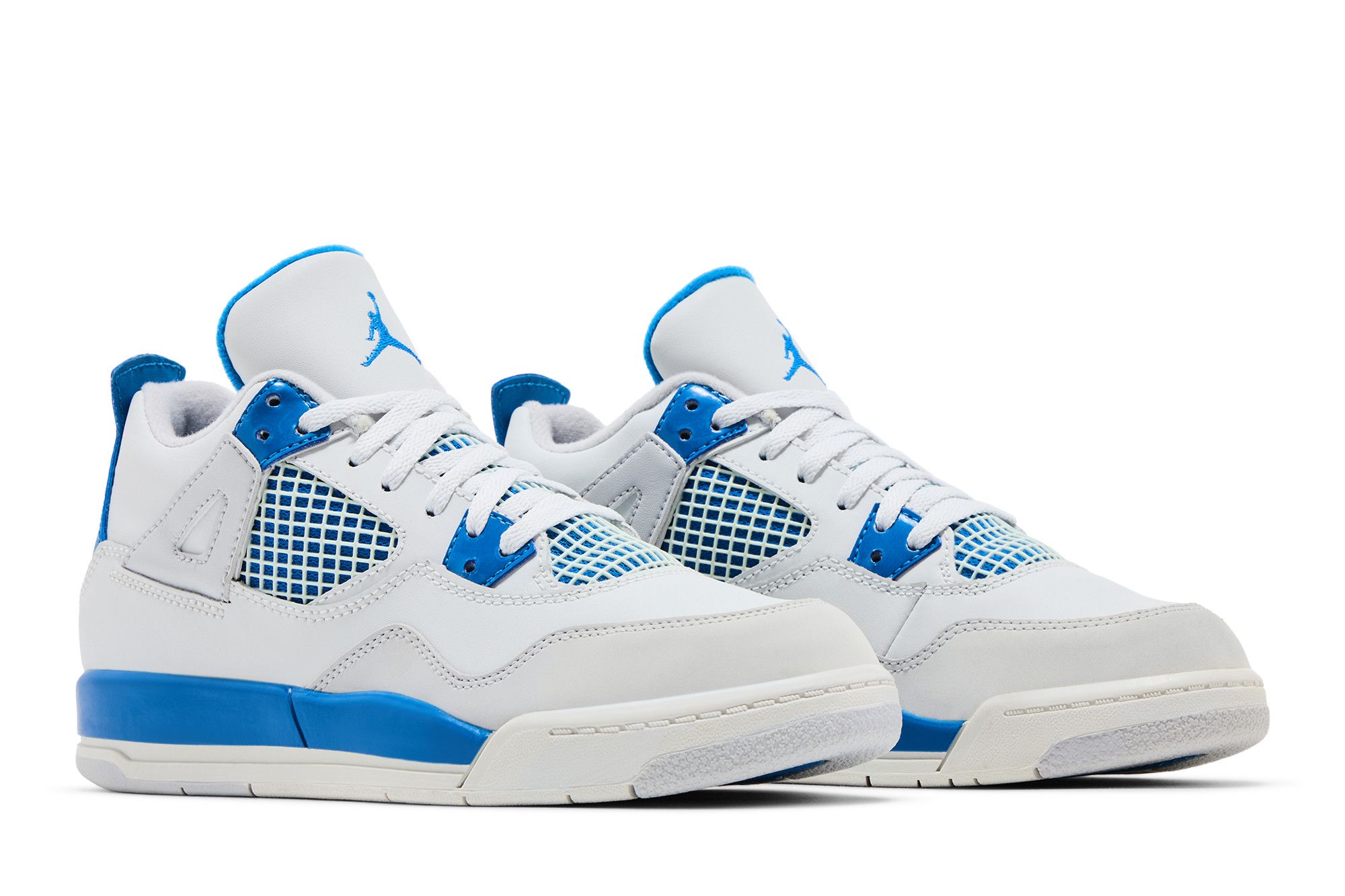Cheap (JR) Air Jordan 4 Retro 'Military Blue' Sneaker Pria 308499-105