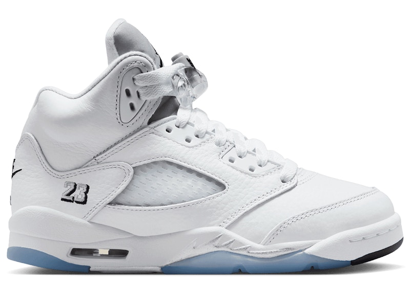 (Youth) Air Jordan 5 'White Metallic' HQ7980-103