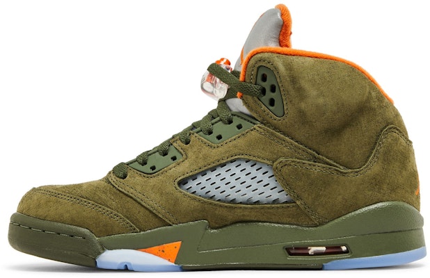 (Youth) Air Jordan 5 Retro 2024 'Olive' 440888-308 Lookbook (Youth) Air Jordan 5 Retro 2024 'Olive' 440888-308