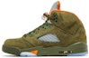 Lookbook (JR) Air Jordan 5 Retro 2024 'Olive' Hijau Zaitun 440888-308