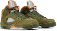 Cheap (JR) Air Jordan 5 Retro 2024 'Olive' Hijau Zaitun 440888-308