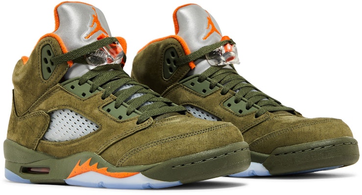 (Youth) Air Jordan 5 Retro 2024 'Olive' 440888-308 1