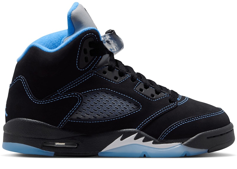 (Youth) Air Jordan 5 Retro 2026 'Black University Blue' 440888-008