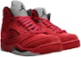 Shop (Youth) Air Jordan 5 Retro 'Red Suede' 440889-602