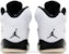 (JR) Air Jordan 5 Retro 'Putih Hitam' 440888-110