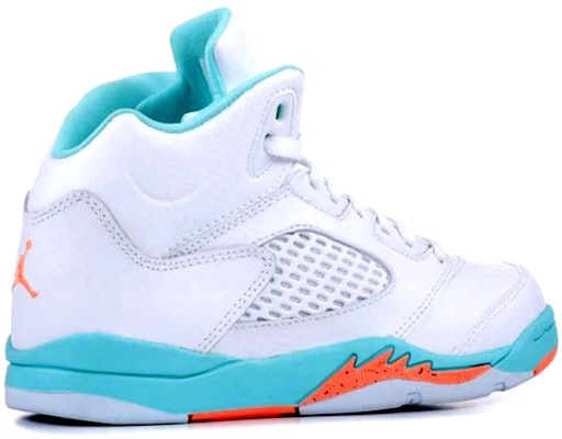 (青少年款)Air Jordan 5 Retro GP 'Light Aqua' 440893-100 Lookbook (青少年款)Air Jordan 5 Retro GP 'Light Aqua' 440893-100