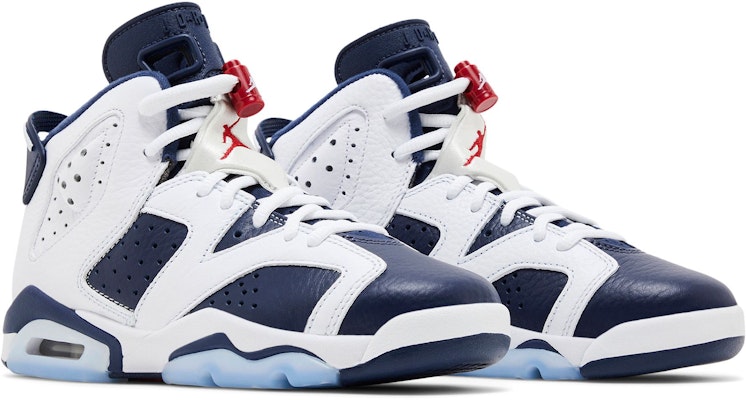 (Youth) Air Jordan 6 Retro 2024 'Olympic' 384665-164 Cheap (Youth) Air Jordan 6 Retro 2024 'Olympic' 384665-164