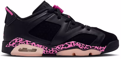 (Youth) Air Jordan 6 Retro Low 'Black Pink Foam Laser Fuchsia' 768878-001