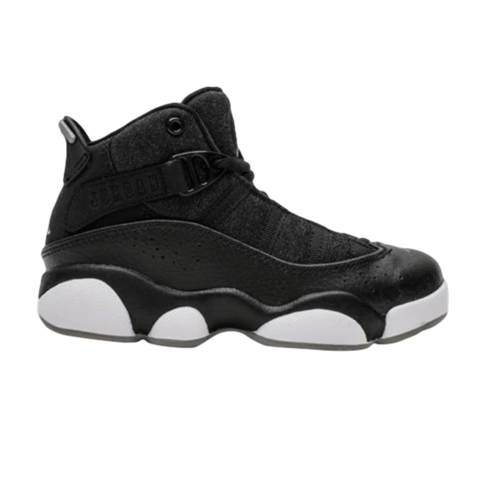 (Youth) Air Jordan 6 Rings 'Black Matte Silver' 323432-021