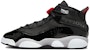 (JR) Air Jordan 6 Rings 'Hitam Perak Metalik' FZ4186-010
