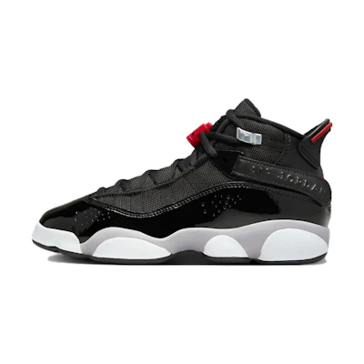 (Youth) Jordan 6 Rings 'Black Metallic Silver'
