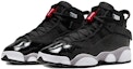 Order (JR) Air Jordan 6 Rings 'Hitam Perak Metalik' FZ4186-010