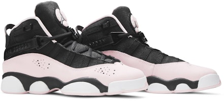 Jordan Air Jordan 6 Rings 高筒 復古籃球鞋 GS 黑白粉 Cheap Jordan Air Jordan 6 Rings 高筒 復古籃球鞋 GS 黑白粉