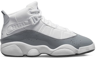 (Youth) Air Jordan 6 Rings 'White Cool Grey' 323432-121 (Youth) Air Jordan 6 Rings 'White Cool Grey' 323432-121