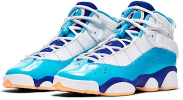 (JR) 에어 조던 6 링스 "화이트 블루 오렌지" 🟠 323399-105 Lookbook (JR) 에어 조던 6 링스 "화이트 블루 오렌지" 🟠 323399-105