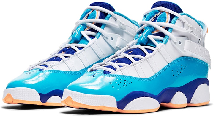 (JR) Air Jordan 6 Rings 'Putih Biru Jingga' 323399-105 Lookbook (JR) Air Jordan 6 Rings 'Putih Biru Jingga' 323399-105