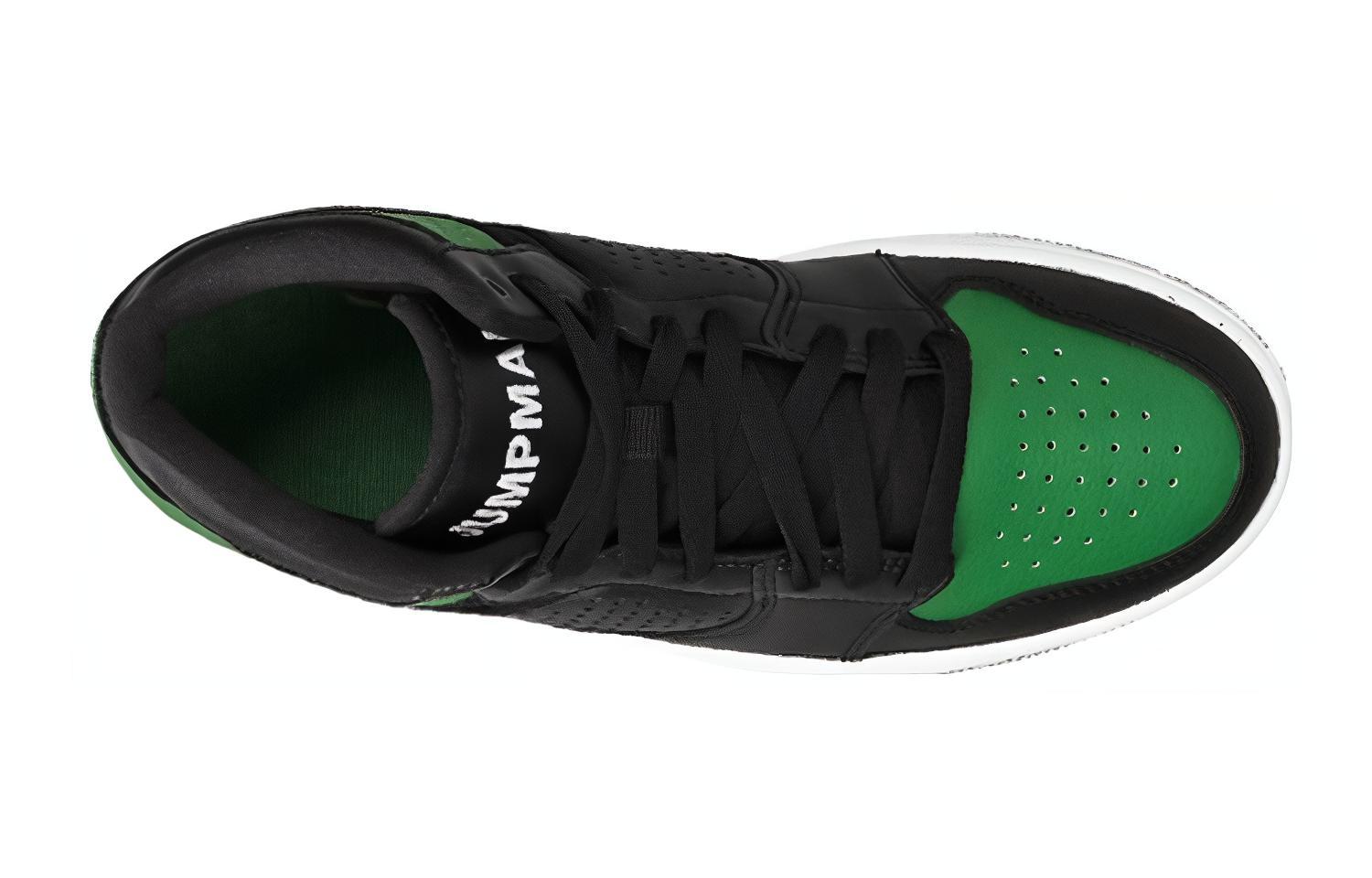 Lookbook Jordan Access 中筒 復古籃球鞋 GS 黑綠