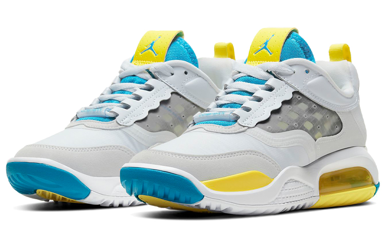 Lookbook (JR) Air Jordan Air Max 200 'Kelabu Biru Kuning' CD5161-004