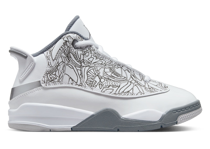 (Youth) Air Jordan Dub Zero 'White Cool Grey' DV1359-107